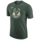 Nike Ανδρική κοντομάνικη μπλούζα Milwaukee Bucks NBA Essential Logo1 SS Tee